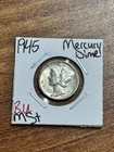 1945 P Mercury Silver Dime Gem BU Uncirculated MS+ Coin (Raw16298)