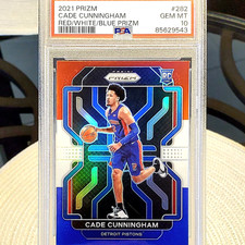 2021-22 Panini Prizm - Cade Cunningham #282 Red White & Blue Prizm