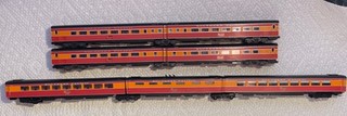 Kato And ??? Southern Pacific N Scale Daylight Articulated Passenger Cars