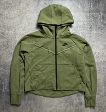 Nike Tech Fleece Women's Full Zip Hoodie Rough Green CW4298-334 Size S