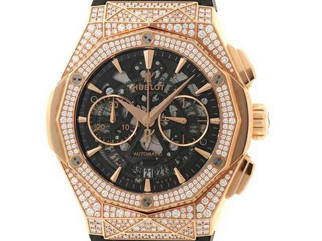 Hublot — Hublot Aero Fusion Chrono All Black PG / Rubber 525.OX.0180.RX.1704. 45mm #DW012