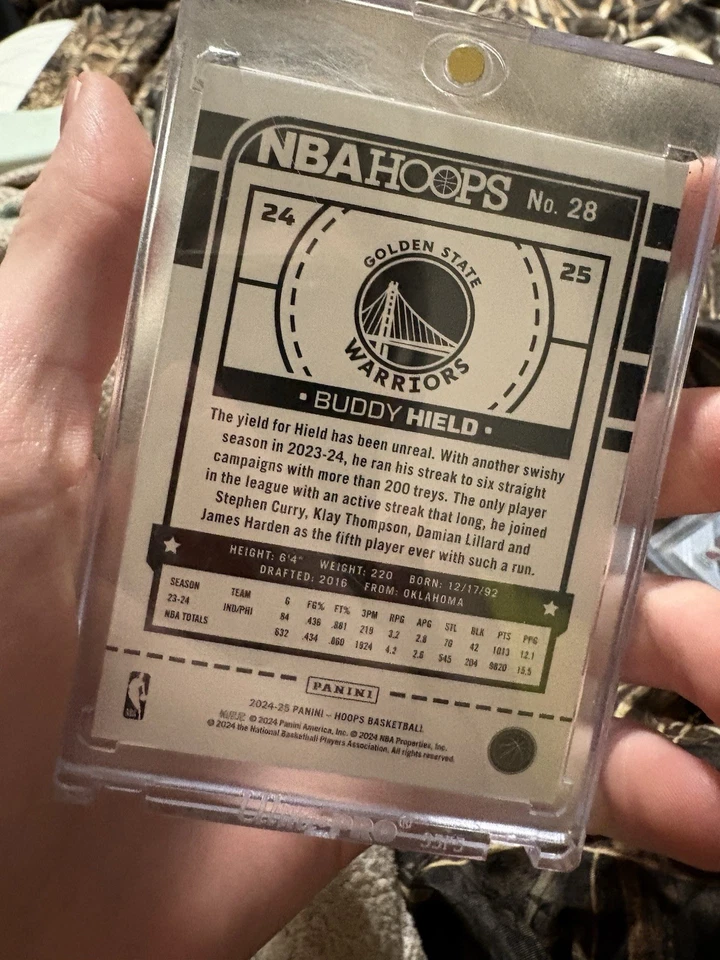 2024-25 Panini Donruss Buddy Hield/25 prueba de artista Foto 2 de 2