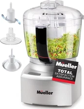 Mueller Ultra Prep Food Processor Dicing Grinding Whipping 4 Cup - Silver *NEW*