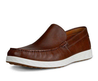 ECCO S Lite Moc Men's Brown Leather Slip-On Moccasin Loafers 540514 01053