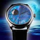 Wancher Dream Moonphase Kaguya Murasaki Blue Raden MOP Dial Auto Watch 42mm