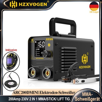 HZXVOGEN 2IN1 200A 220V MMA Schweißgerät Inverter TIG Stick Mini-Schweißmaschine