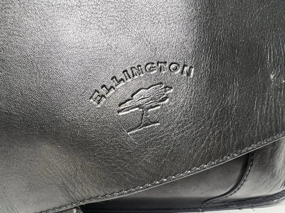 Bolso Mensajero De Colección Ellington Backpack Company Cuero Portland Grande Cuero Foto 2 de 4
