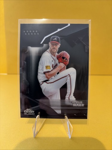 Chris Sale 2026 Topps Chrome Black #32 Atlanta Braves