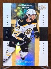 2023-24 Black Diamond Exquisite Collection 09-10 Retro David Pastrnak VR-DP /299