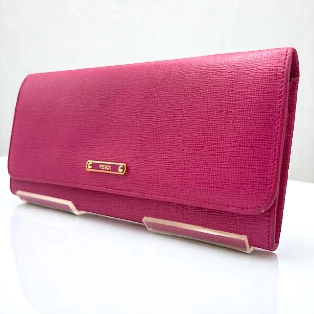 Fendi  Wallet Leather Long Pink Authentic - Image 3 of 4