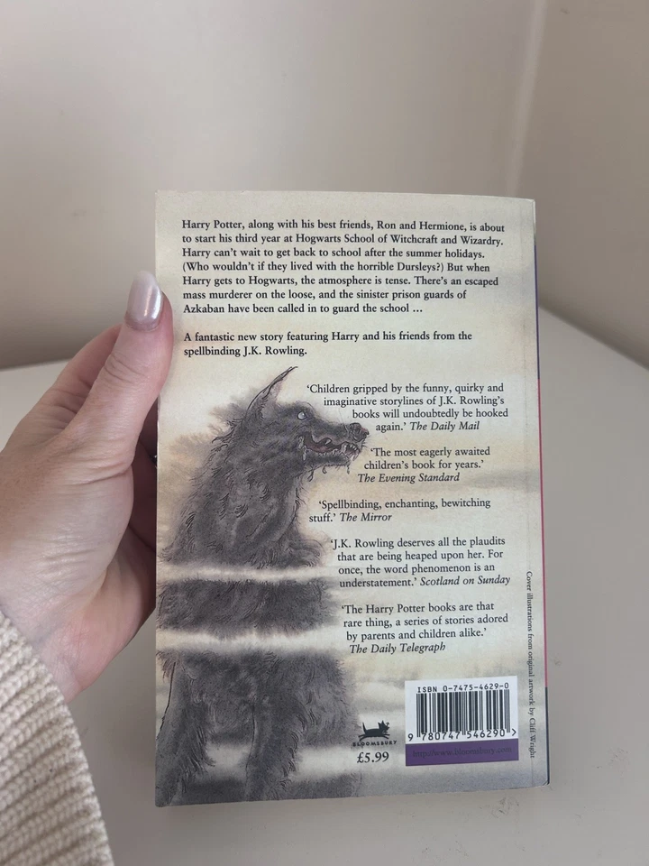 Harry Potter Prisoner Of Azkaban 1st Edition 1st Print Errors Bloomsbury 1999 - Image 4 of 4