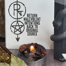 Same Day Return to Sender Reversal Candle Burning - Reiki Infused With Bay Leaf