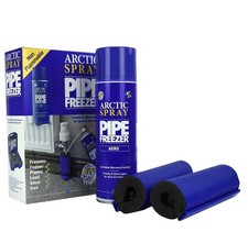 Pipe Freezing Spray ‘N’ Fix Kit with Spray, Pipe Jackets
