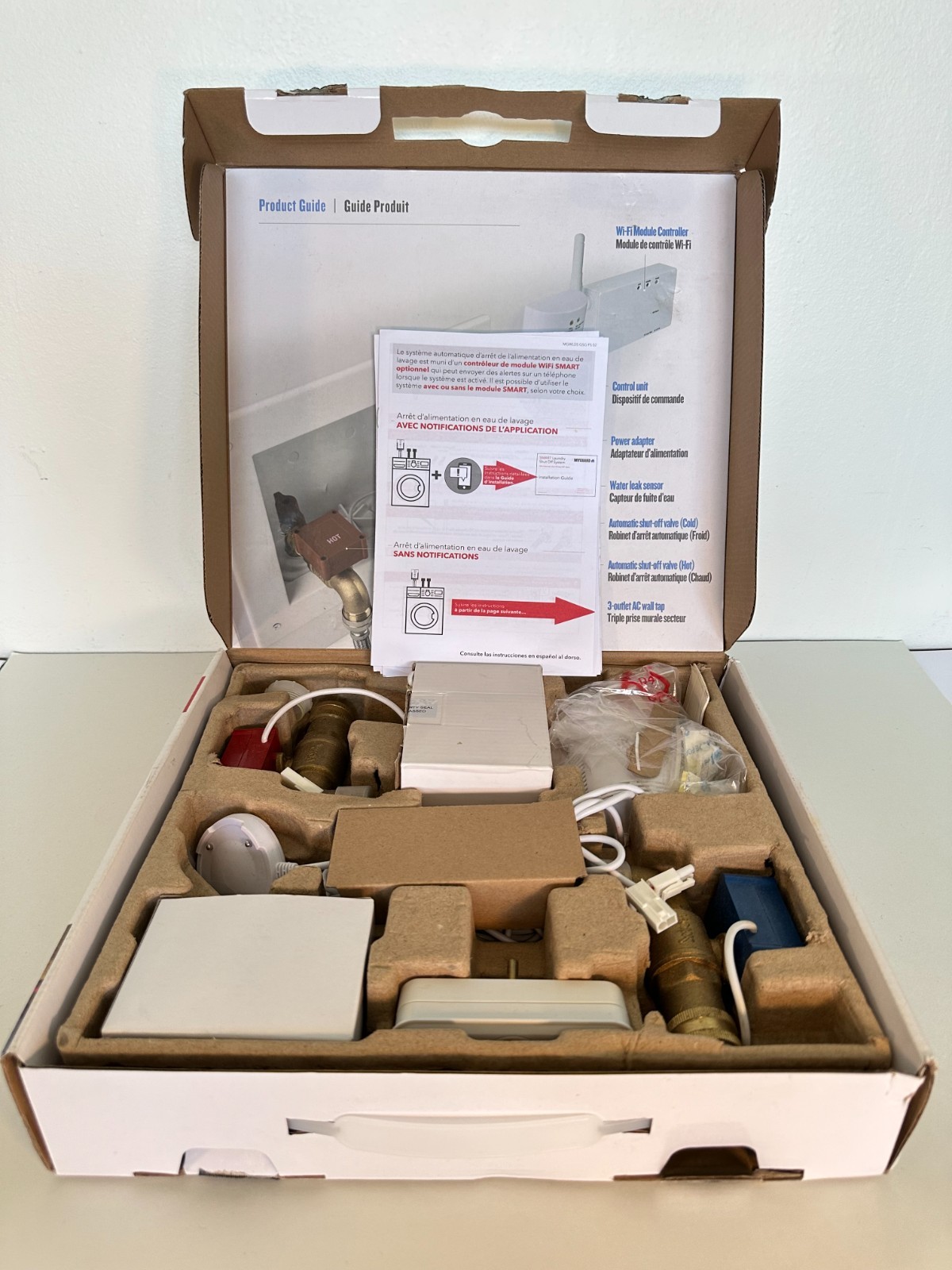 Smart Laundry Water Leak Detector & Auto Shut-Off System APP Alerts MYGUARD RCA