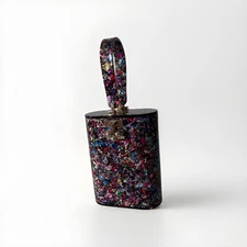 Edie Parker Multicolor Oval Bag in Acrylic 