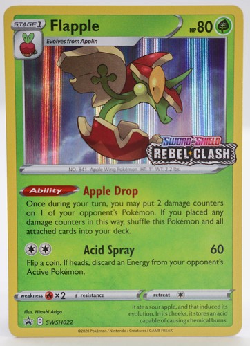 Pokemon - Flapple - (Prerelease) #SWSH022 - SWSH: Sword & Shield Promo Cards Pro