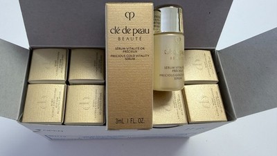 1x Box Cle de Peau Precious Gold Vitality Serum Travel Size 10x3ml= 30ml TOTAL