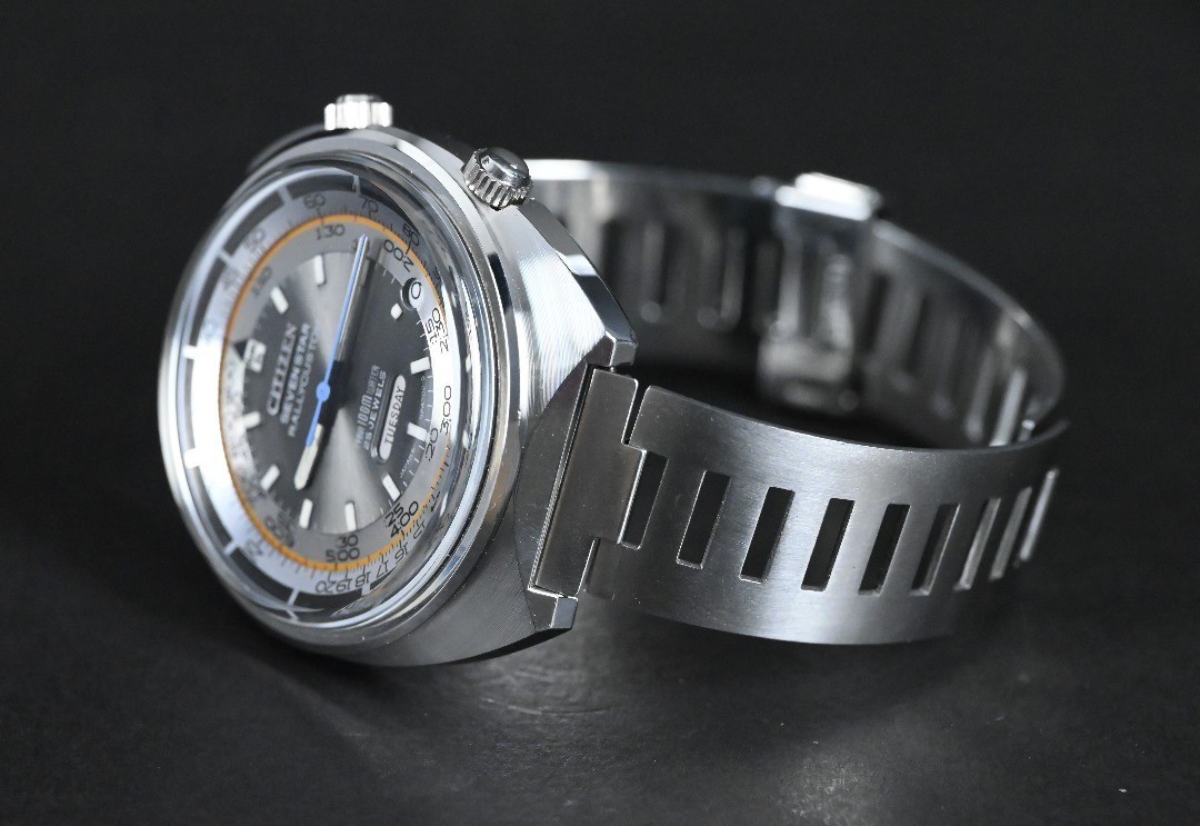 CITIZEN SEVEN STAR RALLY CUSTOM 4-521358TA AUTO WATCH 42 MM (NOS
