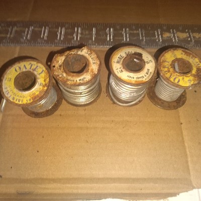 4 Spools Leran & Oatey 95/5 Lead-Free Solder Wire 1/8'' diameter tin antimony