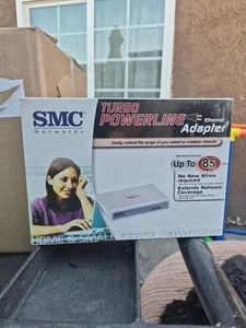 SMC Networks Turbo Powerline EZ Connect Ethernet Adapter SMCHT-ETH to 85 MBPS 