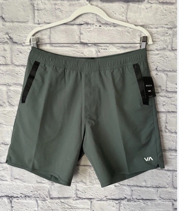 $66 RVCA Men's Kevin Stretch 17 Shorts 8" - Sage Green - Medium -New Tag
Opens in a new window or ta