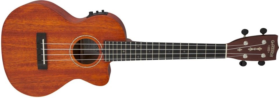 Gretsch G9121 A.C.E. Tenor Acoustic-Electric Ukulele Honey Mahogany Stain with G - Image 3 of 4