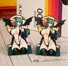 DarkStalkers Morrigan Aensland Halloween Enamel Pin