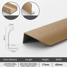 Hidden Cabinet Handles Aluminum Alloy Kitchen Cupboard Door Pull Furniture Hardw