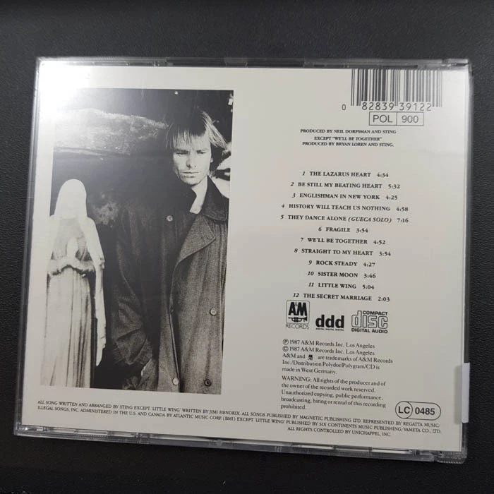 STING Nothing Like The sun WGER PDO VG+/VG+(CD) - Bild 4 von 4