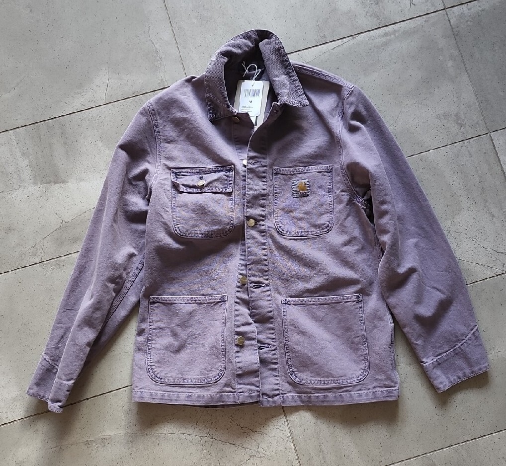 Rare Carhartt Michigan Chore Coat Jacket Purple Razzmic M