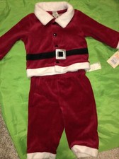 NWT Christmas Santa Claus Costume Sz 9 Month Suit Xmas Dress Up Kids NEW
