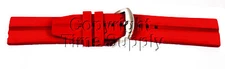 22 MM RED SILICON RUBBER WATCH BAND STRAP FITS LUMINOX