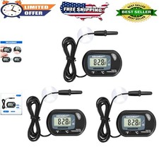 3 Pack Digital Aquarium Thermometer with Large LCD Display, Accurate -58 F to...