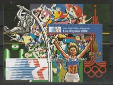 9372 Tschad Olympiade 1984 Block 183 postfrisch