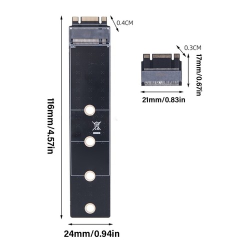 M.2 SSD 2230 to 2242 Converters Card Easy Installation for PC Notebook Laptops - Photo 8/10