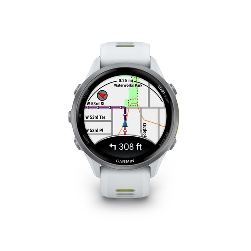Garmin Forerunner 970 GPS Running Smartwatch Titanium White/Translucent Yellow - Picture 5 of 11