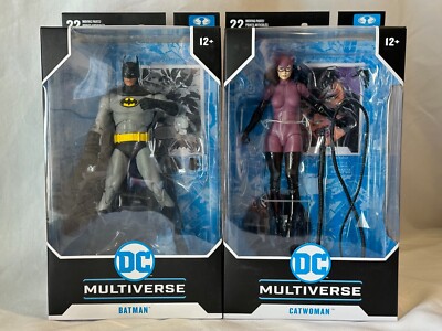 McFarlane DC Multiverse Batman Black Suit Variant + Knightfall Catwoman Lot NEW