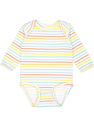 Rabbit Skins 4421 Infant Long Sleeve Fine Jersey Bodysuit - Picture 3 of 4