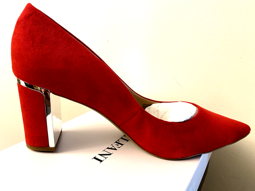 ALFANI Step N Flex Women's - Jensonn - Block Heel Pointed Toe Pumps - RED Sz 11M - Picture 4 of 5