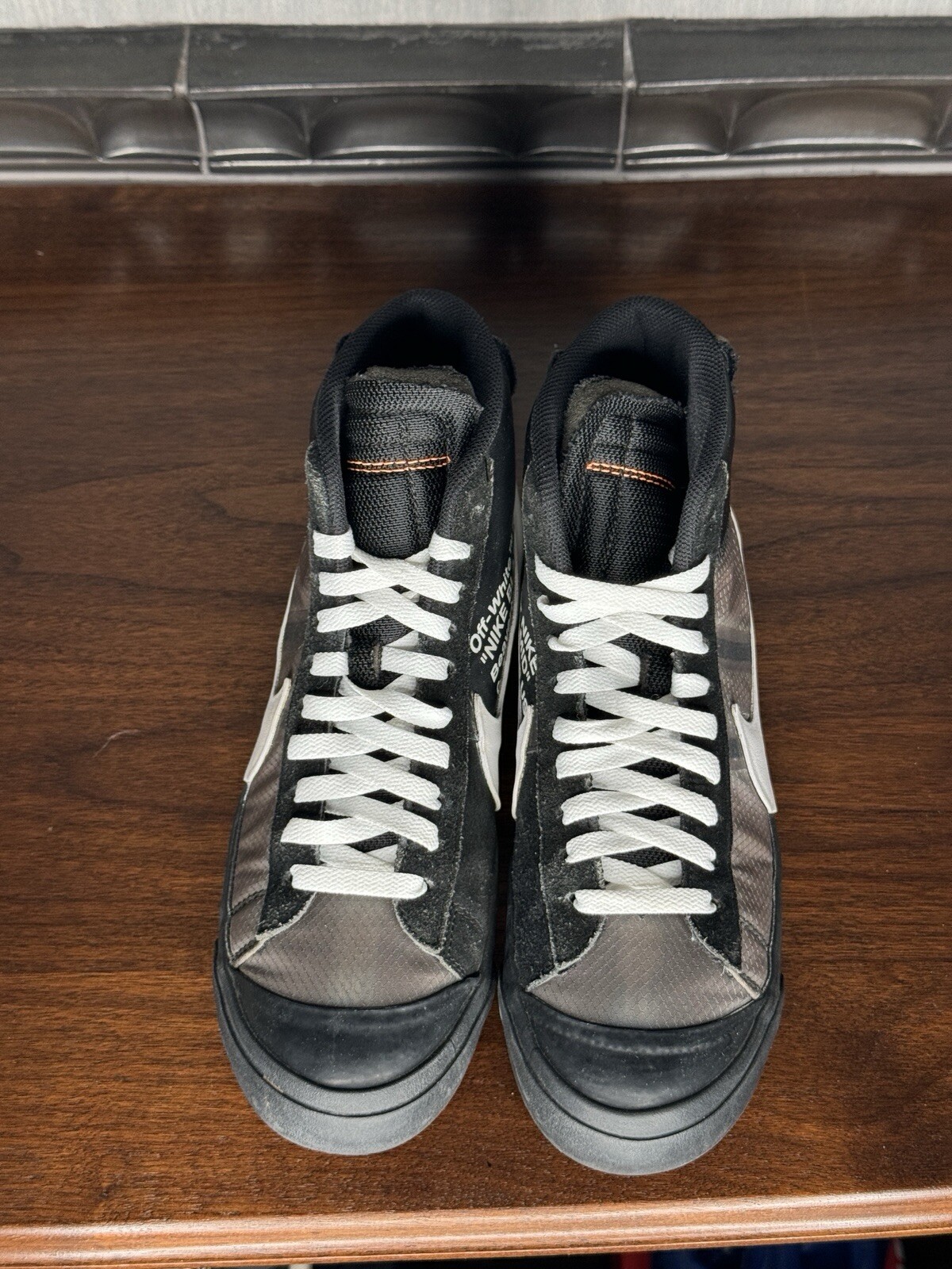 OFF WHITE X NIKE Nike X Off White Black The 10: Sneakers Blazer Mid "Grim Reaper" taglia 8 5