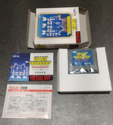 Nintendo Virtual Boy Space Invaders Virtual Collection Boxed Tested JP USED F/S - Picture 5 of 12