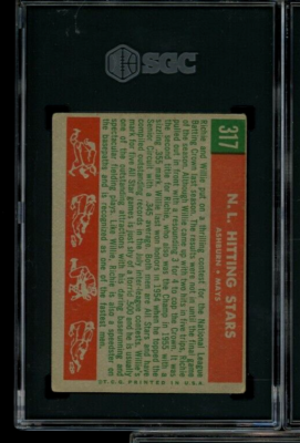 1959 Topps #317 NL Hitting Kings Mays Just graded SGC 3 | eBay