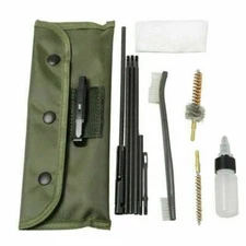 10Pcs .22 22LR .223 556 Rifle Gun Cleaning Kit Nylon Brush Cleaner with Pouch
