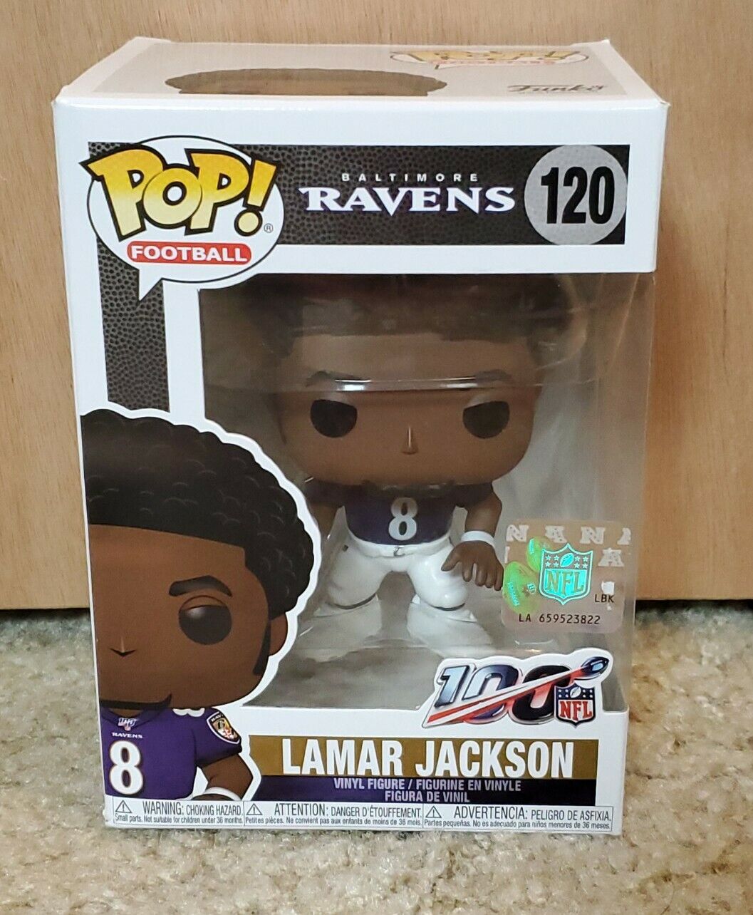 Lamar Jackson Baltimore Ravens POP Football 120 2019