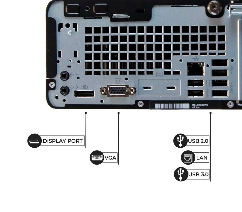 PC HP ELITEDESK 400 G5 SFF I5-8500 16GB 500GB SSD 12 MESI GARANZIA WINDOWS 11 - Imagen 2 de 2