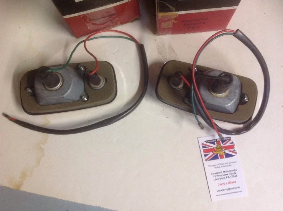 Lámparas marcadoras/giradoras delanteras Austin America Morris NOS Lucas L694 (par) 1968-1969 Foto 3 de 4