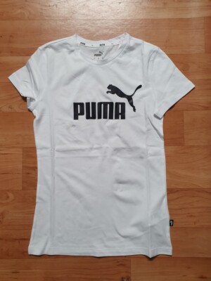 Ladies Puma Essential (ESS) Cat Logo Tshirt Black or White #848855