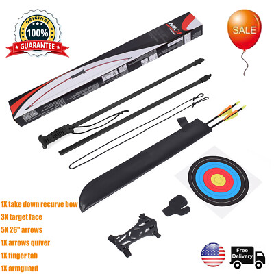 Kinder Recurve Bogen und Pfeil Set Jugend Junior Geschenk Bogenschießen Outdoor