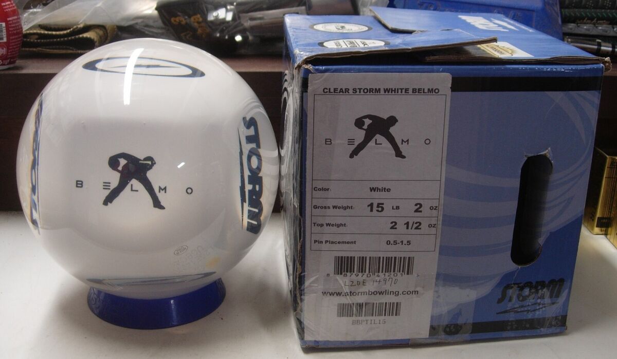 15 Pounds NIB Storm CLEAR STORM WHITE BELMO Bowling Ball 15 Pounds NIB Storm CLEAR STORM WHITE BELMO Bowling Ball