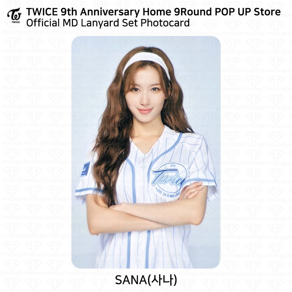TWICE HOME9ROUND BASEBALL UNIFORM サナ TWICE BASEBALL UNIFORM HOME 9ROUND サナちゃん